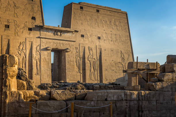 istock Wall and columns of the temple of Edfu 1477201968