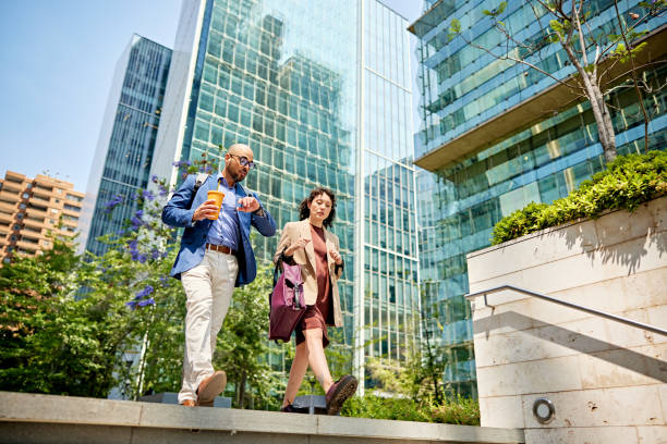 istock Corporate business partners on their way to an appointment 1477203543