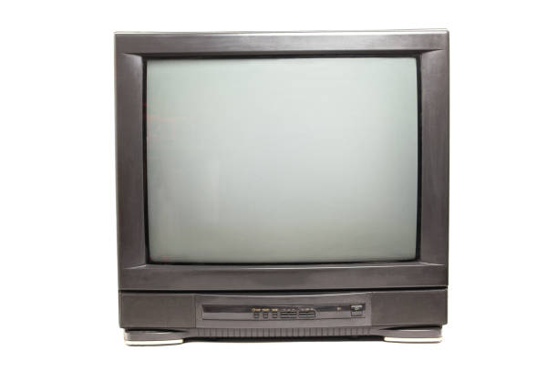 istock Retro old television isolated on white background. 1477212743