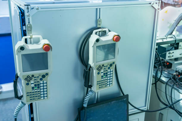 istock panel of auto robot machine of electronics industrial, industry 4.0 and technology concept 1477212824