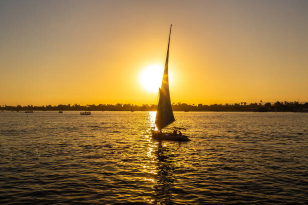 istock Sailboat on Nile at sunset 1477212910