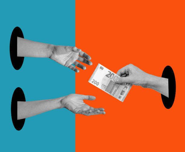 istock Art collage, hands with money, hands reaching for money. 1477226586