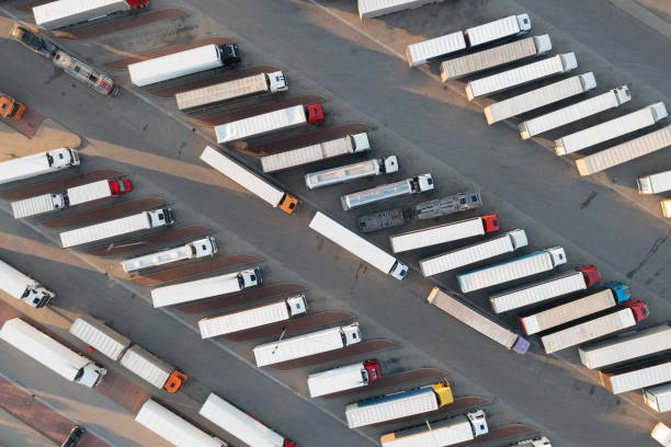 istock trucks parked in the parking lot 4 1477237079