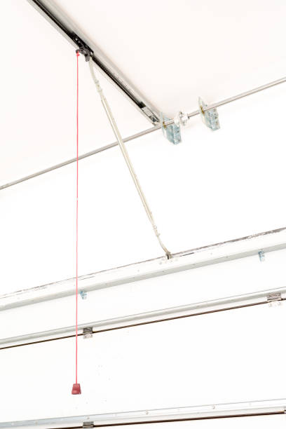istock The sectional garage door mechanism 1477237181