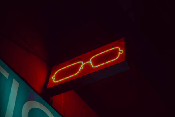 istock Glasses Symbol Board. Optic store sale-out offer. 1477237630