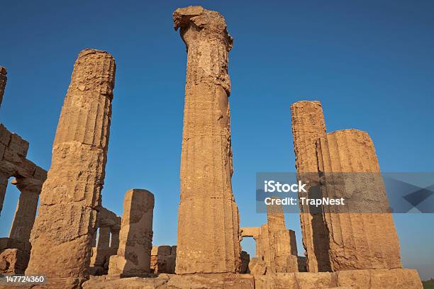 Temple Of Hera Agrigento Sycylia - zdjęcia stockowe i więcej obrazów Agrigento - Agrigento, Bez ludzi, Dorycki