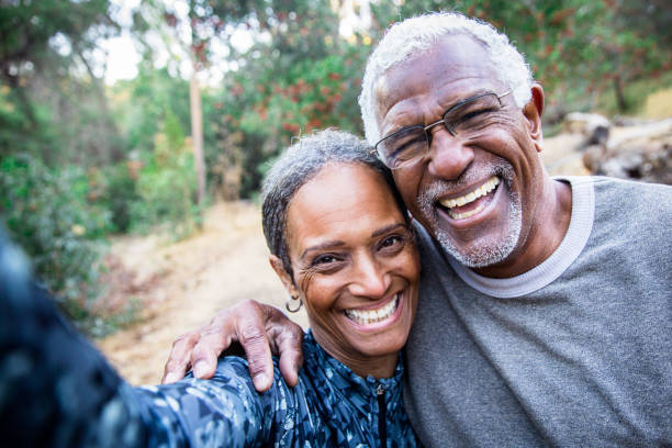 istock Senior Black Couple Taking Selfie During Exercise 1477247986