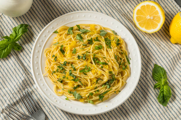 istock Healthy Homemade Italian Lemon Pasta 1477248007