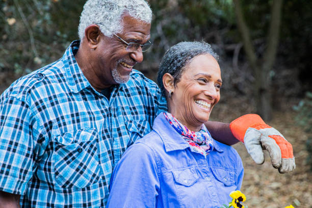istock Senior Black Couple Gardening 1477248040