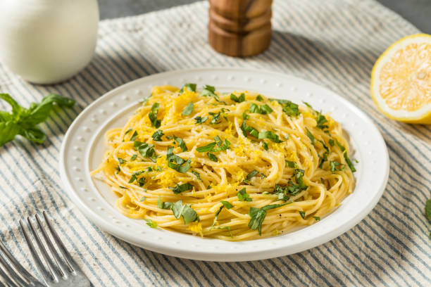 istock Healthy Homemade Italian Lemon Pasta 1477248081