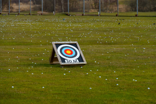istock Hundreds of golf balls at a golf driving range. 1477250347