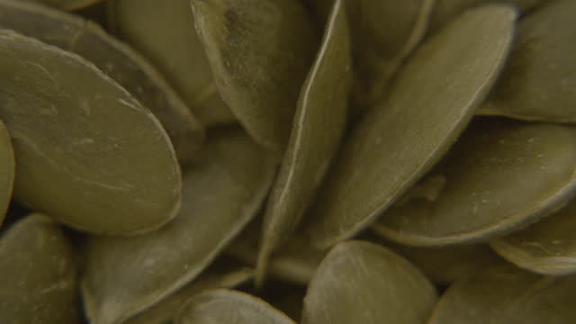 Pumpkin seeds in close-up