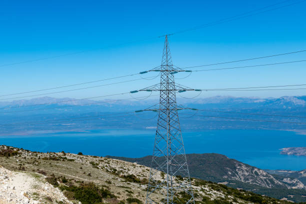 istock A electricity transmission tower, pylon. 1477253065