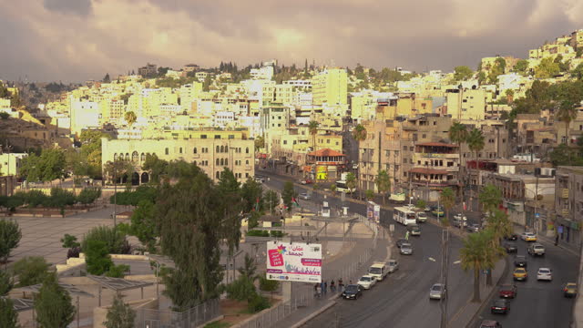 Aerial view of Amman City, The capital of Jordan