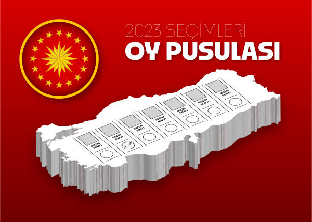 ilustrações de stock, clip art, desenhos animados e ícones de cumhurbaşkanliği  seçi̇mi̇ 2023 oy verme - secretary of state