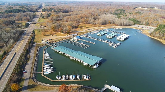 Paris Landing Marina at Buchanan Tennessee.  Kentucky Lake.