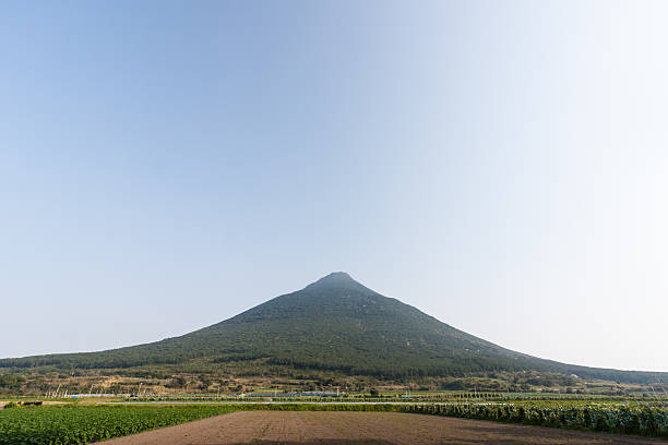 Mount Kaimon (Kaimondake) volcano, southern Kyushu stock photo