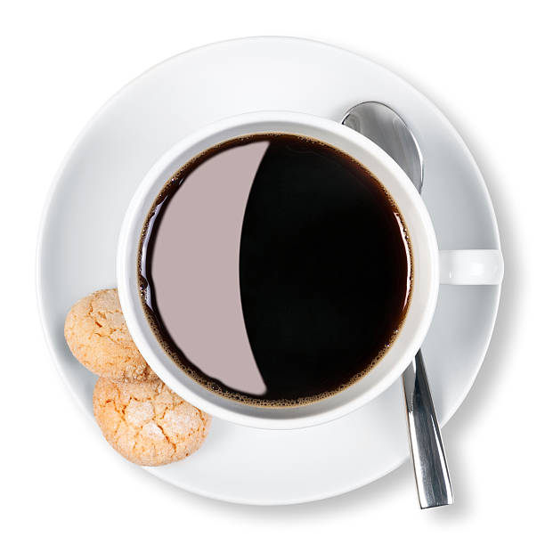 istock Cup of coffee and biscuits isolated clipping path. 147727352