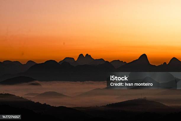 Sunrise In The Mountains Stock Photo - Download Image Now - Atmospheric Mood, Brazil, Color Image