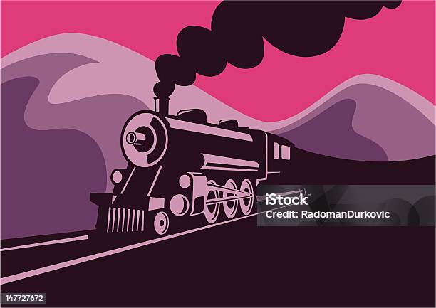 Old Locomotive Stock Illustration - Download Image Now - Steam Train, Train - Vehicle, Steam