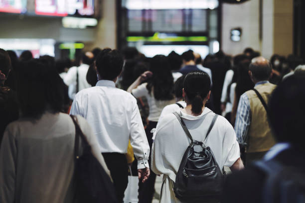 istock Back view of a commuting businessman 1477289586