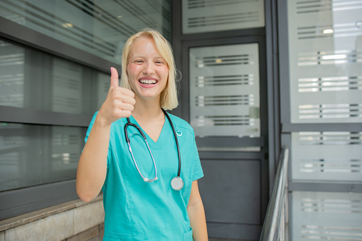 Portrait of female nurse