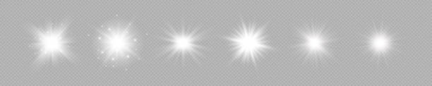 efekt świetlny flar obiektywu - lens flare flash stock illustrations