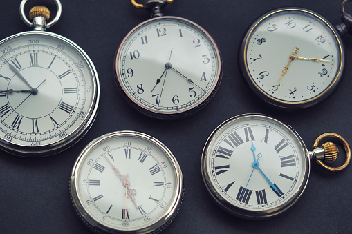 Background material for multiple pocket watches