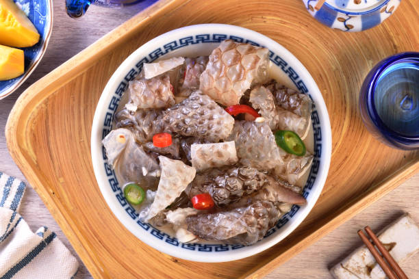 istock Cold fish skin in sauce 1477299626