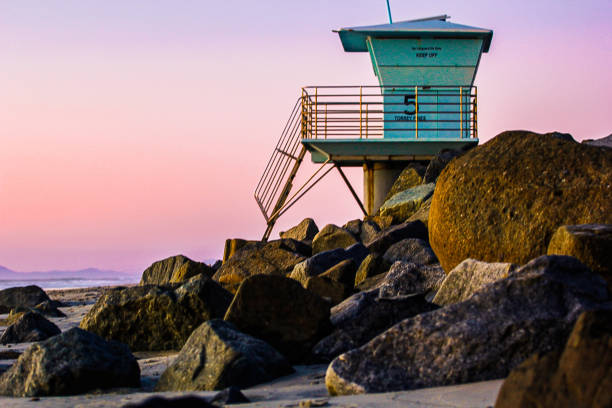 istock Lifeguard Station against Sunset 1477307007