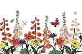 Pollinator garden background
