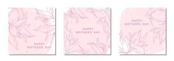 Vector illustration of MOTHERS DAY 01