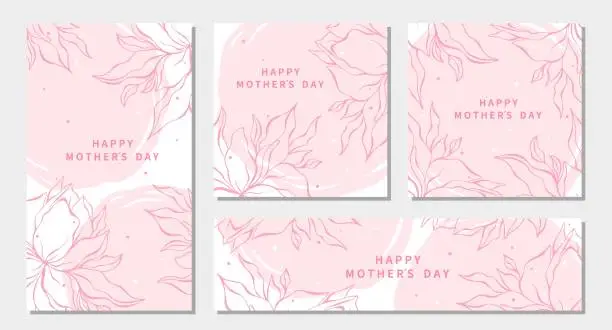 Vector illustration of MOTHERS DAY 05