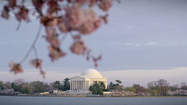 Jefferson Memorial, in Spring
