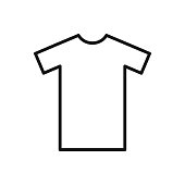 istock Editable Icon of T-Shirt, Vector illustration isolated on white background. using for Presentation, website or mobile a 1477330911