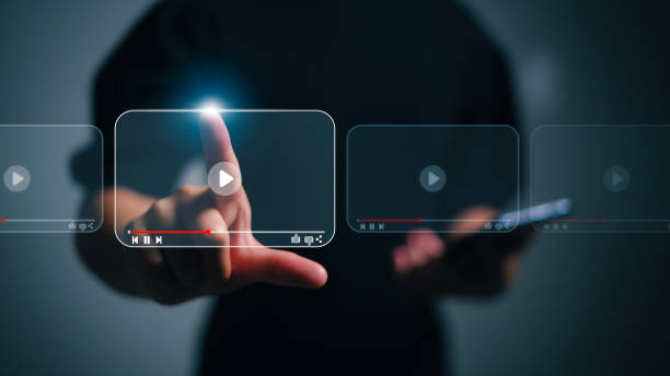 istock streaming online, watching video on the internet, live concert, show, or tutorial concept 1477334175