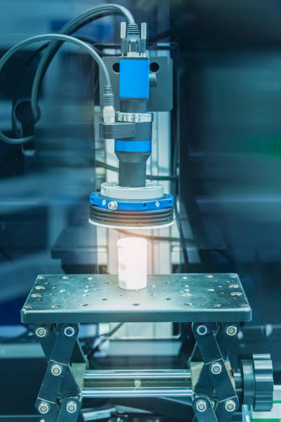 istock smart robot in manufacturing industry for industry 4.0 and technology concept. Robotic vision sensor camera system. 1477342064