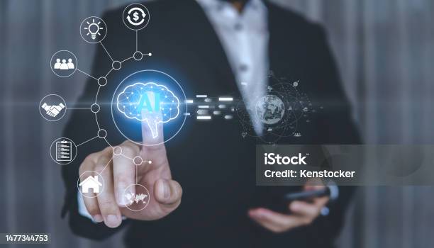Auto Control Ai Computer Ai Artificial Intelligence People Using Technology And Ai Application ...