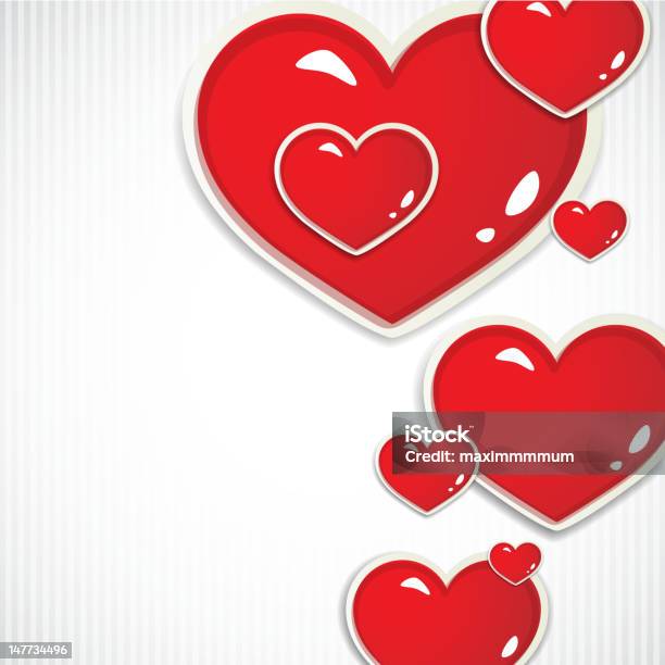 Valentines Day Background With Hearts Stock Illustration - Download Image Now - Backgrounds, Creativity, Day