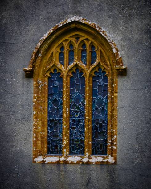 istock Church stain glass window 1477351621