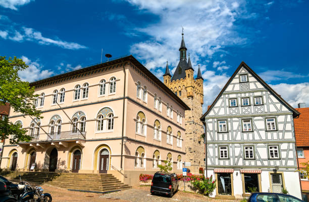 istock Town hall and Blue Tower in Bad Wimpfen, Germany 1477351750