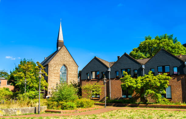Carmel Church at the Inner Harbour in Duisburg - North Rhine-Westphalia, Germany