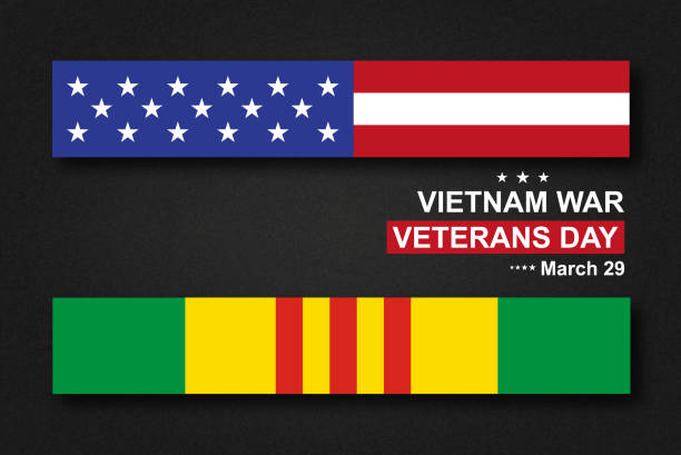 National Vietnam War Veterans Day National Vietnam War Veterans Day. celebrated in March 29th in USA. EPS10 vector vietnam war uniform stock illustrations