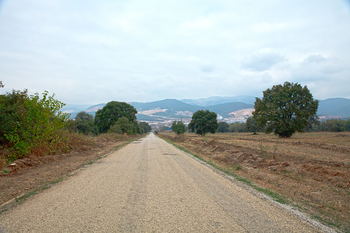 dirt road to village