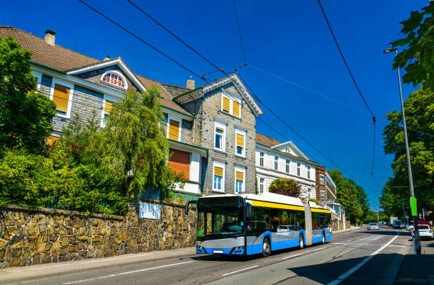 istock Trolleybus in Solingen, Germany 1477364839