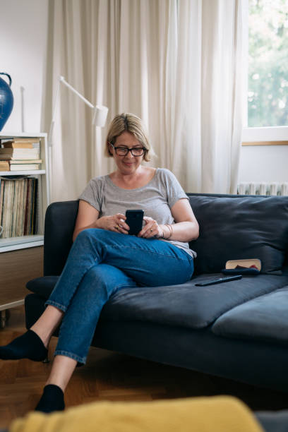 istock woman enjoying time at home 1477374840