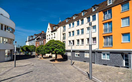 Architecture of Troisdorf, a town in North Rhine-Westphalia, Germany