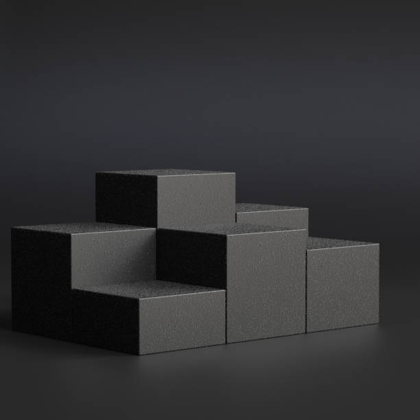 istock Abstract geometry concept winner podium, 3d illustration 1477382486