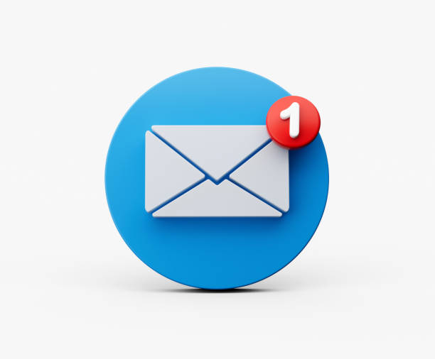 istock White envelope and the letter 1 on Red circle. Mail icon on a white background. 3d illustration 1477388850