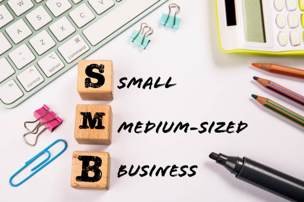SMB - Small and Medium-Sized Business. Wooden blocks on a white office table SMB - Small and Medium-Sized Business. Wooden blocks on a white office table. opportunity dictionary definition stock pictures, royalty-free photos & images
